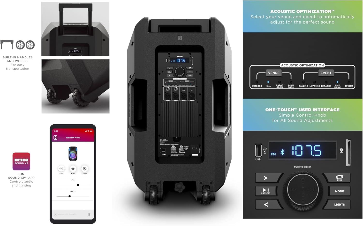 ION Total PA Prime High-Power Bluetooth Speaker System - Image 3